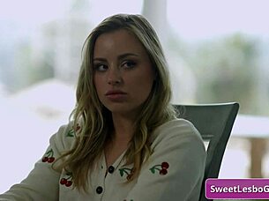 I feel so turned on as blonde teen seduces busty milf with passionate kisses