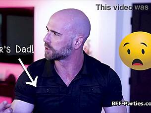 Asian girlfriends riding hard cock in wild group party after fun