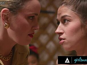 oh my god, alex coal is squirting massively from that femdom counselor's bondage play outdoors!