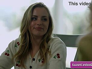 I feel so turned on as blonde teen seduces busty milf with passionate kisses