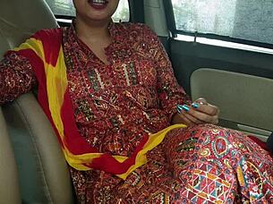 I love how this beautiful Punjabi wife gets creampie fucked hard in car by husband.