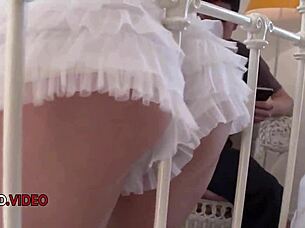 Experience hot threesome action with Yu Shinoda's blowjob fantasies ending in explosive cumshots.