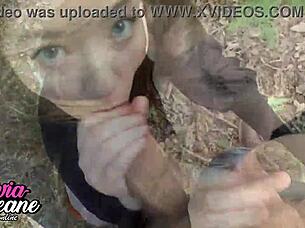 Can This Hot 18+ Teen Deliver An Intense POV Outdoor Blowjob With Explosive Cumshot?