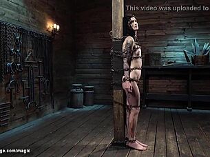 Bound In Chains Slut Tazappered And Whipped Hard