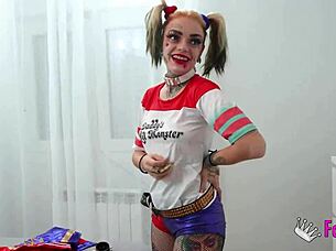 Lady Medusa is the nasty Harley Quinn seeking a big cock