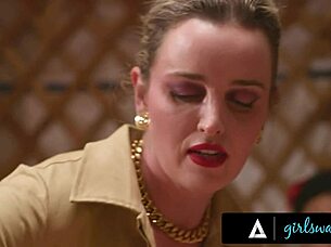 oh my god, alex coal is squirting massively from that femdom counselor's bondage play outdoors!