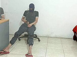 I get so horny after she teases me then I masturbate my huge cock wildly