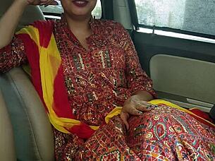 I love how this beautiful Punjabi wife gets creampie fucked hard in car by husband.