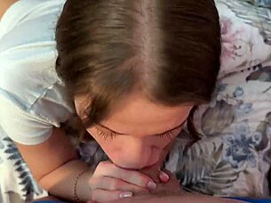 stepsister trains on my dick before her boyfriend date 😏🍆💦