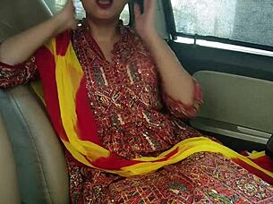 I love how this beautiful Punjabi wife gets creampie fucked hard in car by husband.