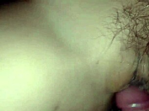 She cheated on her cuckold husband right in front of him with ANAL CREAMPIE action.