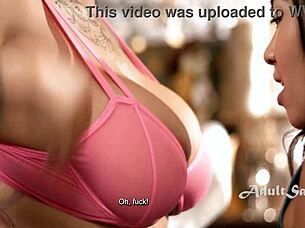 I Feel So Aroused Smashing Romi Rain's Big Boing Boobs Before Tennis With Kimmy Kimm