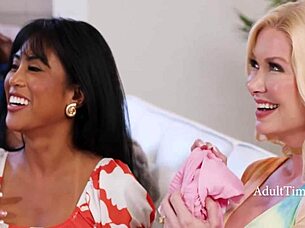 women enjoy new uniforms on their teen 18+ friends