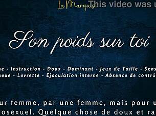 French solo softcore audio for women with his weight on you 😊  