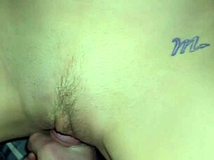 Oh yes, finger my pussy deeper, wife moans before getting that hot creampie finish.