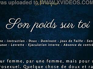 French solo softcore audio for women with his weight on you 😊  