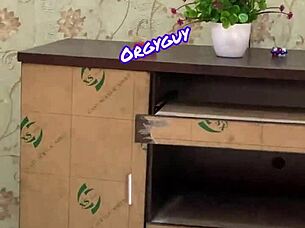 Slutty housewife flashed her pussy outdoors at a beach resort.