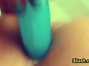 i feel so excited with butt plug and anal dildo as cute girl