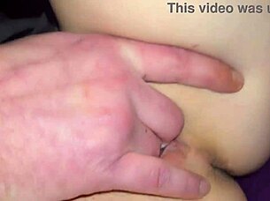 Oh yes, finger my pussy deeper, wife moans before getting that hot creampie finish.