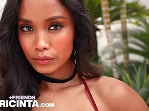 putri cinta is getting so wild and wet while fingering her big ass and pussy