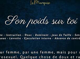 French solo softcore audio for women with his weight on you 😊  