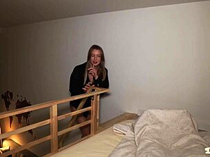 Risky Cheating Wife Takes Huge Cock In Missionary And Doggystyle, Swallowing Cum To Avoid Getting Caught