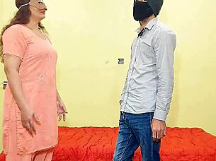 desi indian bhabhi gets fucked hard doggystyle with hindi audio and big tits bouncing