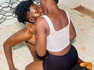 Secret Naughty Encounter with Ebony Pornstar Involves Deep Blowjob and Intense Pussy Riding  