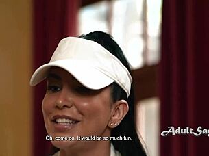 I Feel So Aroused Smashing Romi Rain's Big Boing Boobs Before Tennis With Kimmy Kimm