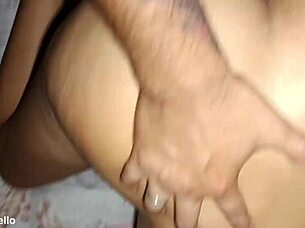 the young girlfriend couldn't hold back her moans during sensual pov sex with friend. her natural tits bounced as they rode passionately in the brazilian couple's intimate moment.