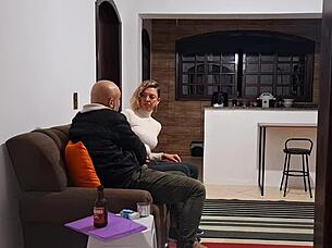 she skips rent payment and offers intense footjob cowgirl ride to the collector instead