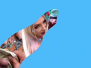 Cutie babe breezy bri feels kinky and wears sexy lingerie to seduce her friend with cowgirl riding and spanking.