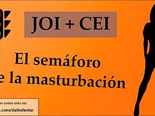 Intense European BDSM Game with Jerk Off Instructions in Spanish for Masturbation Contest
