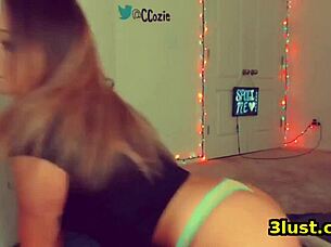 i feel so excited with butt plug and anal dildo as cute girl