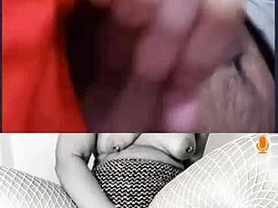 cum tribute to hotty puttta unleashes huge cumshot with latina milf dildo toys
