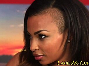 i feel so powerful as this ebony domina spreads her legs wide