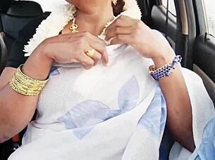 Indian Bhabi Craves A Long Drive For Wild Fucking With Telugu Dirty Talks!