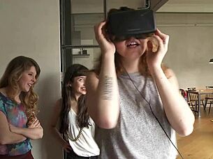 Lesbian brunettes with tattoos get wet and wild fingering pussies while using vibrators and dildos in steamy group action.