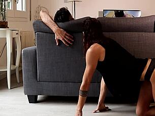 Oh man, I caught my friend watching porn and got so wet I just had to ride his big cock hard