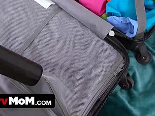 Pervmom - Skylar Snow offers anal relief to her aroused guy