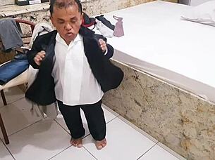 Paty Bumbum Weds Famous Brazilian Dwarf Zezinho Teves for Intense Anal Honeymoon with Delicious Orgasms