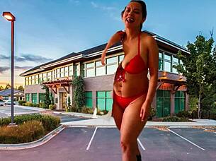 she casually strips and masturbates outdoors in parking with agarabas and olpr