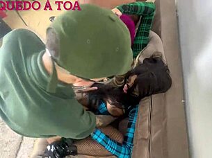 Those hot girls let me cum inside gangbang with friends no condom all bareback.