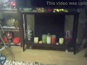 behind the scenes footage captures interracial doggystyle sex with glasses on in a raw pov style