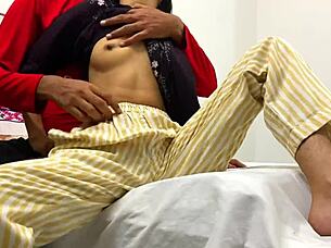 Hey, friend's widow with big ass and tight pussy gets rough anal in homemade HD action