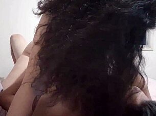 Colombian babe with huge tits and big ass rides like a champion until she finishes strong