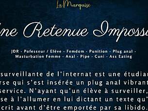 I feel so dominated in this french femdom anal audio