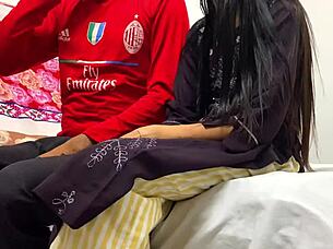 Hey, friend's widow with big ass and tight pussy gets rough anal in homemade HD action