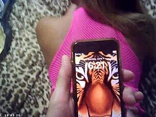 behind the scenes footage captures interracial doggystyle sex with glasses on in a raw pov style