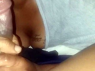 Milf sucking it up with sloppy blowjob on ebony monster cock in casual encounter